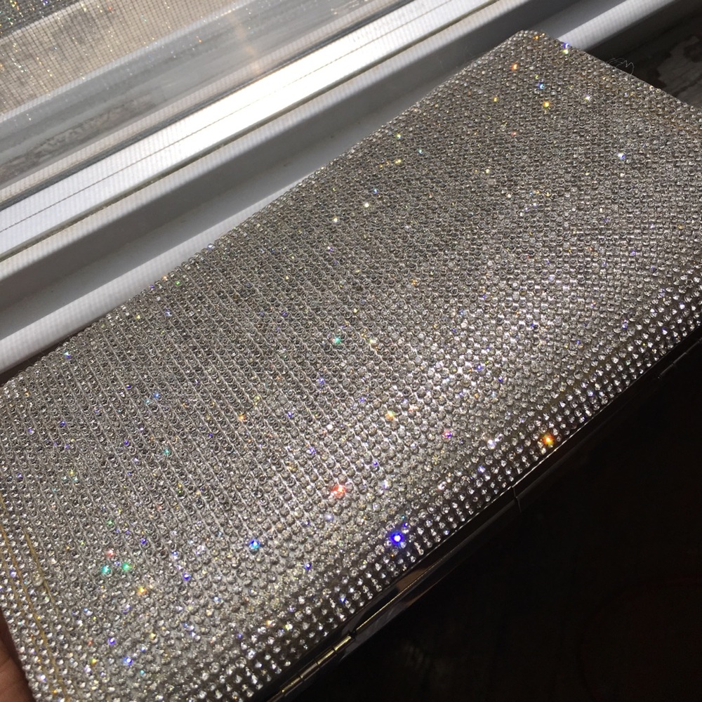 Glittery prom clutch purse